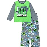 Minecraft boys 2-piece Loose-fit Pajama Set, Soft & Cute for Kids