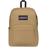 JanSport SuperBreak Plus Backpack with Padded 15-inch Laptop Sleeve and Integrated Bottle Pocket - Spacious and Durable Daypack for Work and Travel - Curry