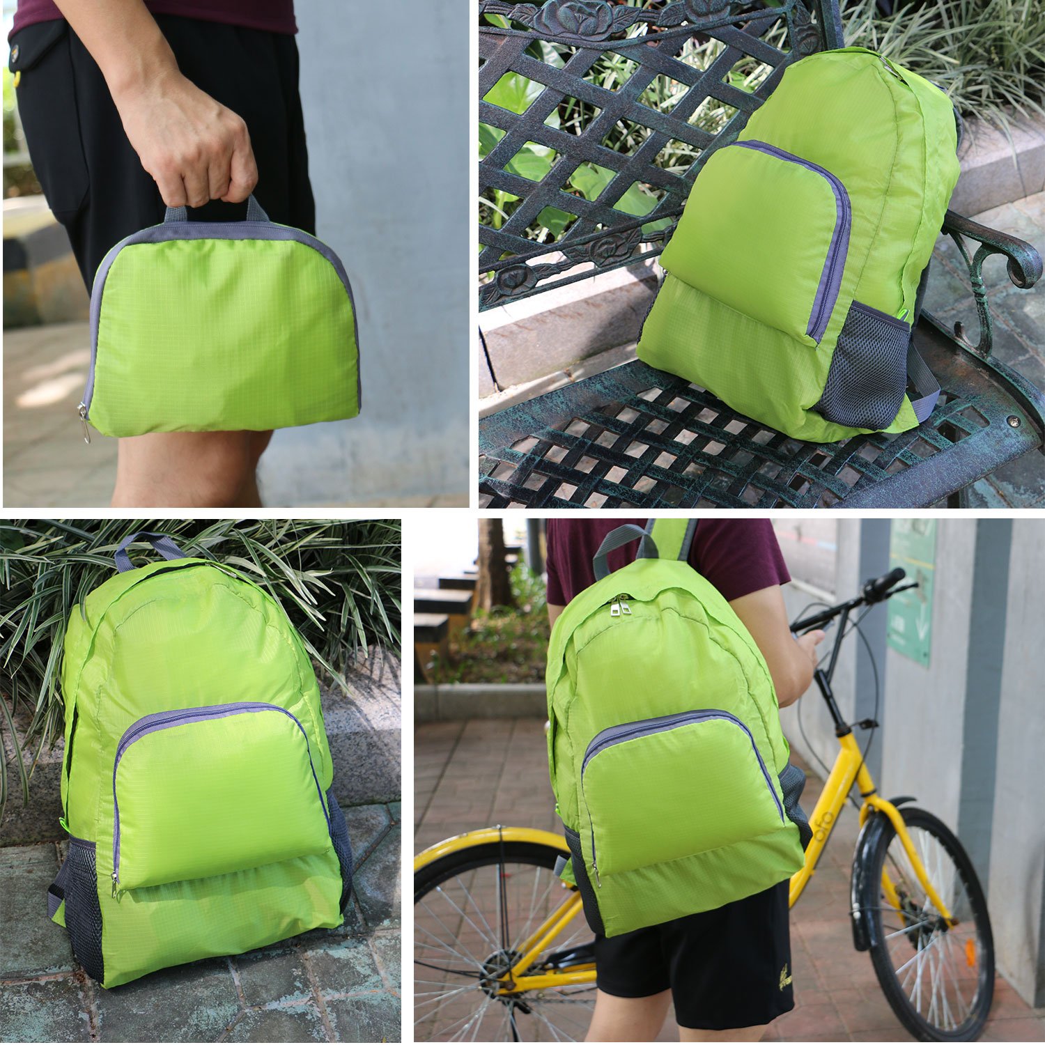 Ultra Lightweight Packable Backpack Foldable Durable Travel Hiking Backpack Daypack for Women/Men(Green) Load 20L