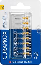 Curaprox CPS 09 Prime Interdental Brush Refills ISO Size 2 Yellow 8pc