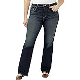 Silver Jeans Co. Women's Plus Size Avery High Rise Slim Bootcut Jeans, Dakota