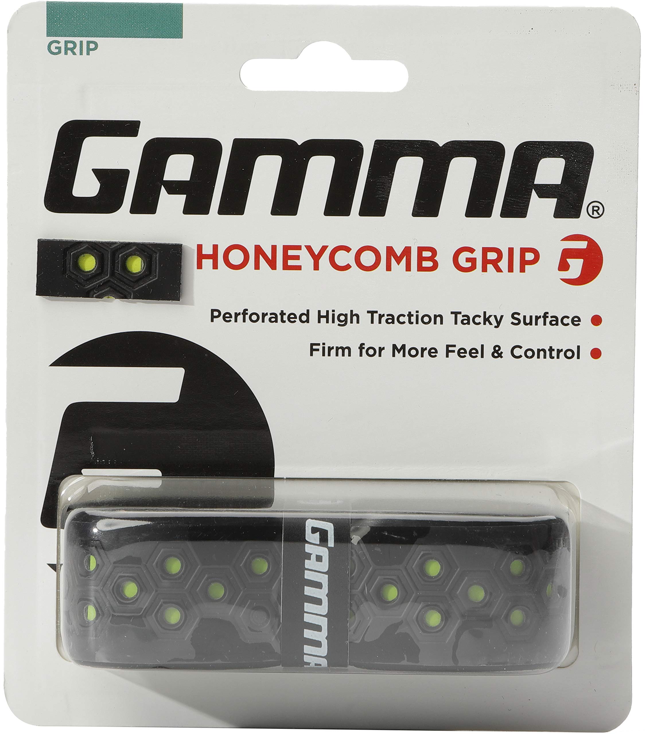 Gamma Honeycomb Cushion Grip Black/Green Overgrip, One Size