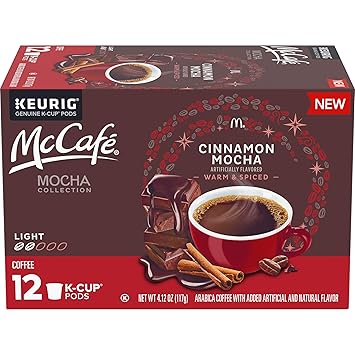 Amazon Com Mccafe K Cup Coffee Pods Cinnamon Mocha 12 Count