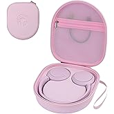 PERFCAZE Headphone Case for Sony WH-CH520 JBL Tune Live 670NC Wireless Headphones, Hard EVA On-Ear Headphone Protective Case with Mesh Pocket Storage Cable (Pink)