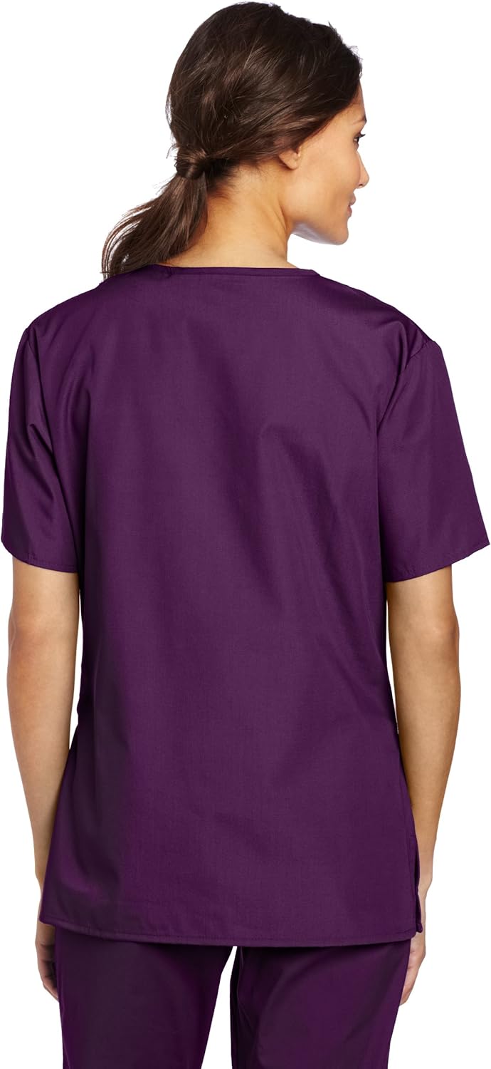 WonderWink Women's Plus Size Scrubs Bravo 5-Pocket V-Neck Top: Medical Scrubs Shirts: Clothing