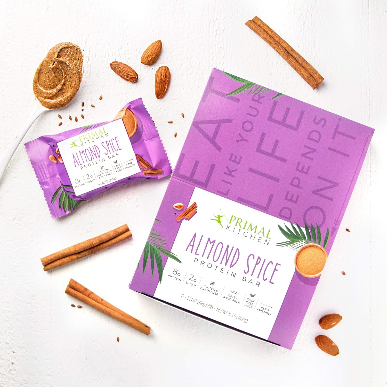 Primal Kitchen Protein Bars - Almond Spice-image