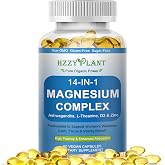 Magnesium Complex Softgels, High Absorption Magnesium Supplement with Glycinate, Citrate, Malate, Taurate, 14-in-1 Magnesium Complex for Women &amp; Men for Muscle, Heart, Sleep Support, 2 Month Supply