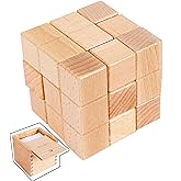 TOWO Large Wooden Soma Cube Puzzle, IQ Logic Brain Teaser Toy | Large wooden soma cube puzzle for kids and adults; IQ logic brain teaser, stocking stuffer or gift for men.