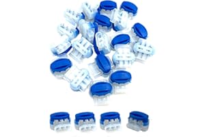 DAIER 30Pcs 3 Way Wire Connectors,Waterproof Electrical 314-BOX Self-Stripping Pigtail Connectors for 22-14 AWG Cables