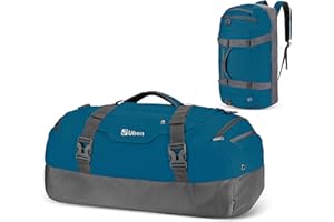 Ubon Large Duffel Bag Weekender Bags with Shoe Compartments 4-Way Sports Gym Backpack with Padded Straps Camping Traveling Duffle Bag