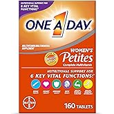One A Day Women’s Petites Multivitamin,Supplement with Vitamin A, C, D, E and Zinc for Immune Health Support, B Vitamins, Biotin, Folate (as folic acid) & more,Tablet, 160 count
