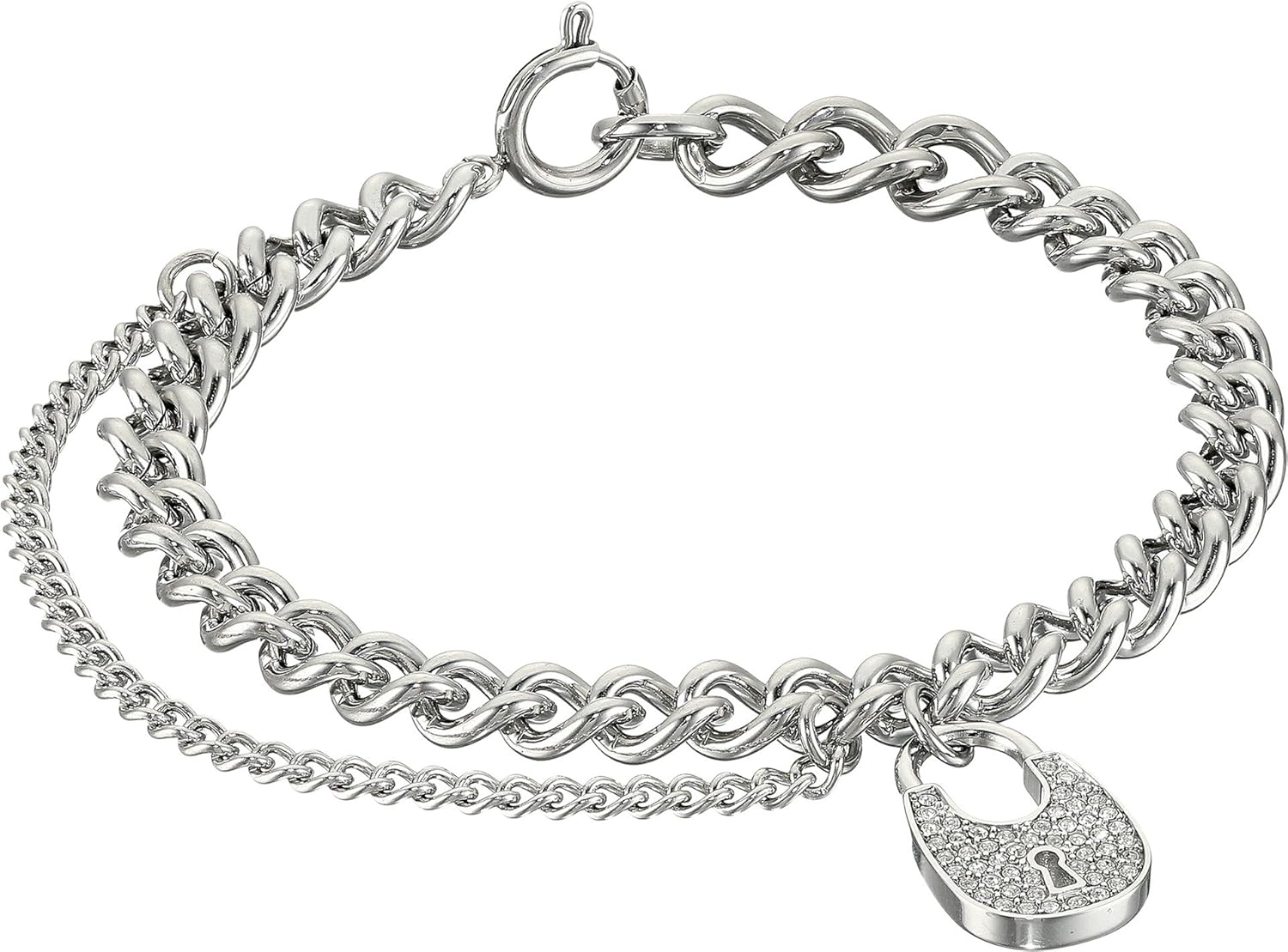 michael kors pave padlock bracelet