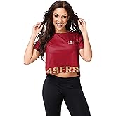 FOCO NFL Womens NFL Team Logo Ladies Bottom Line Fashion Crop Top Shirt