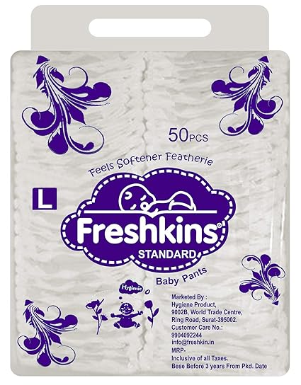 Freshkins Standard Diaper Pant - Large - 50 Unit