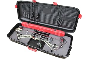 MTM BC44 Traveler Bow Case with internal arrow case included and wheels for easy carry, USA Made, Black