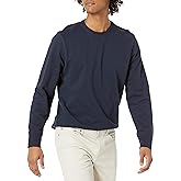 Amazon Essentials mens Long-sleeve Lightweight French Terry Crewneck Sweatshirt