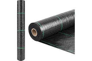 TOPHOUSE 3ft x 100 ft Landscape Fabric Heavy Duty Weed Barrier for Vegetable Garden Weed Cloth
