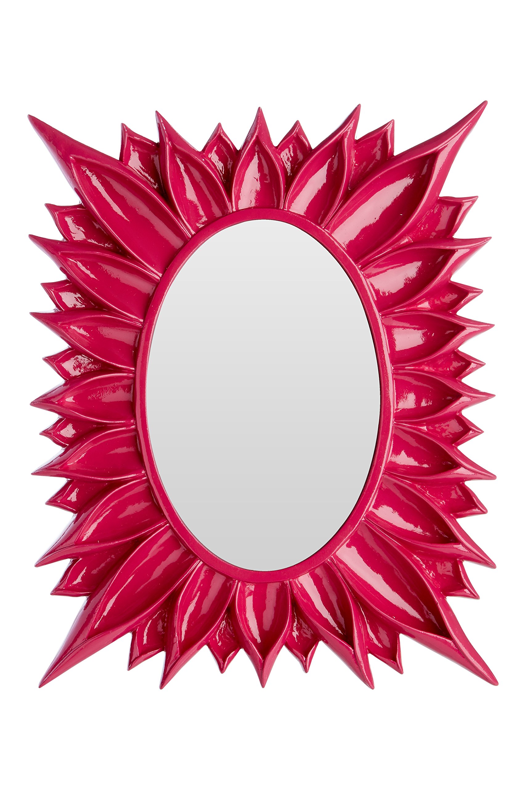 Premier Housewares 4 x 6-inch Floral Photo Frame, Raspberry