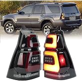 Clidr LED Tail Lights Compatible with Toyota 4Runner 4th GEN 2003-2009 Pair Rear Lamps Assembly with Start-up Animation &amp; Sequential Turn Signal