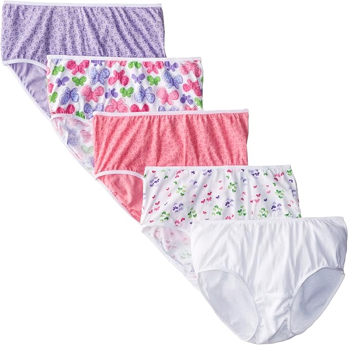 Jockey Big Girls' 5 Pack Variety Hipster Underwear Clothing