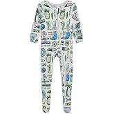 KicKee 4th of July Footie with Zipper, Stars and Stripes, One-Piece Baby Clothes, Boy and Girl
