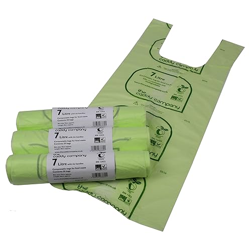 100 x Alina 6L Compostable Kitchen Caddy Bin Liner / Food Waste Compost