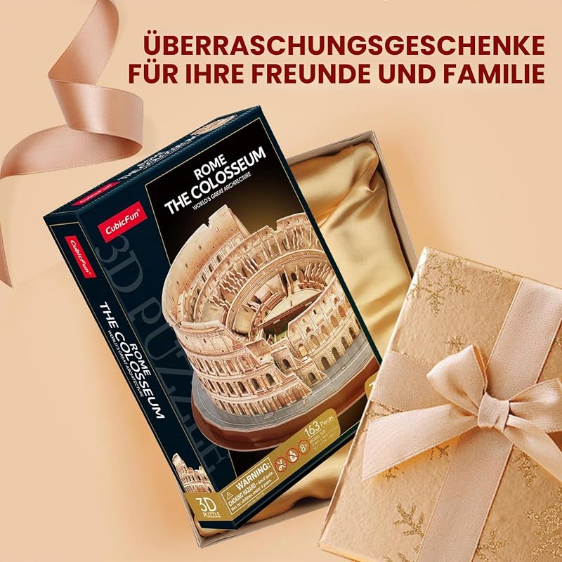 3D Puzzle, Kolosseum,Italien, Architekturmodell, 163 Teile
