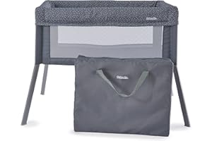 Kolcraft Healthy Lite Portable Lightweight Travel Infant and Baby Bassinet for Home or Travel, Secure and Comfortable for Newborn, Compact Fold - Gray