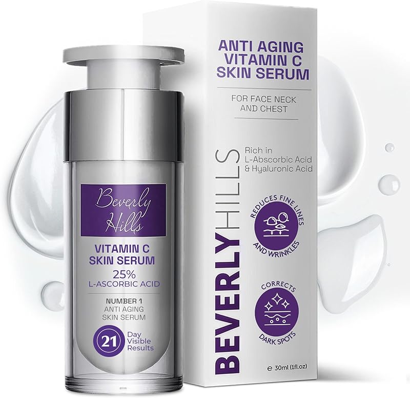 Beverly Hills 15% Vitamin C Serum 30ml | L-Ascorbic Acid Ferulic Acid Vitamin E