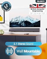 MAJORITY Snowdon Soundbar 2.1 Channel 120W Bluetooth TV Subwoofer view 4
