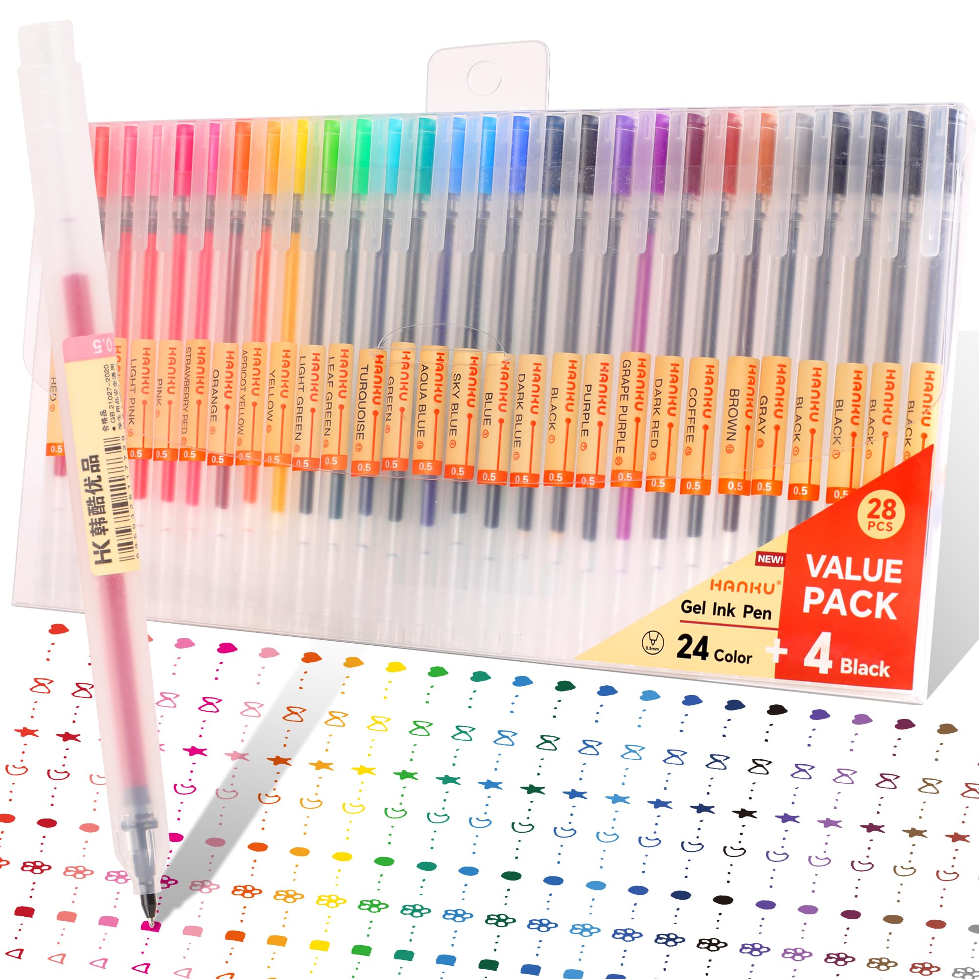 Photo 1 of **MISSING PARTS**
HANKU Gel Ink Pens, 28Pcs 0.5 mm Fine Point Assorted Colors Bible Pens, Ultra Fine Tip for Journaling,Note Taking,Drawing, Coloring,Japanese Stationery Gel Pens