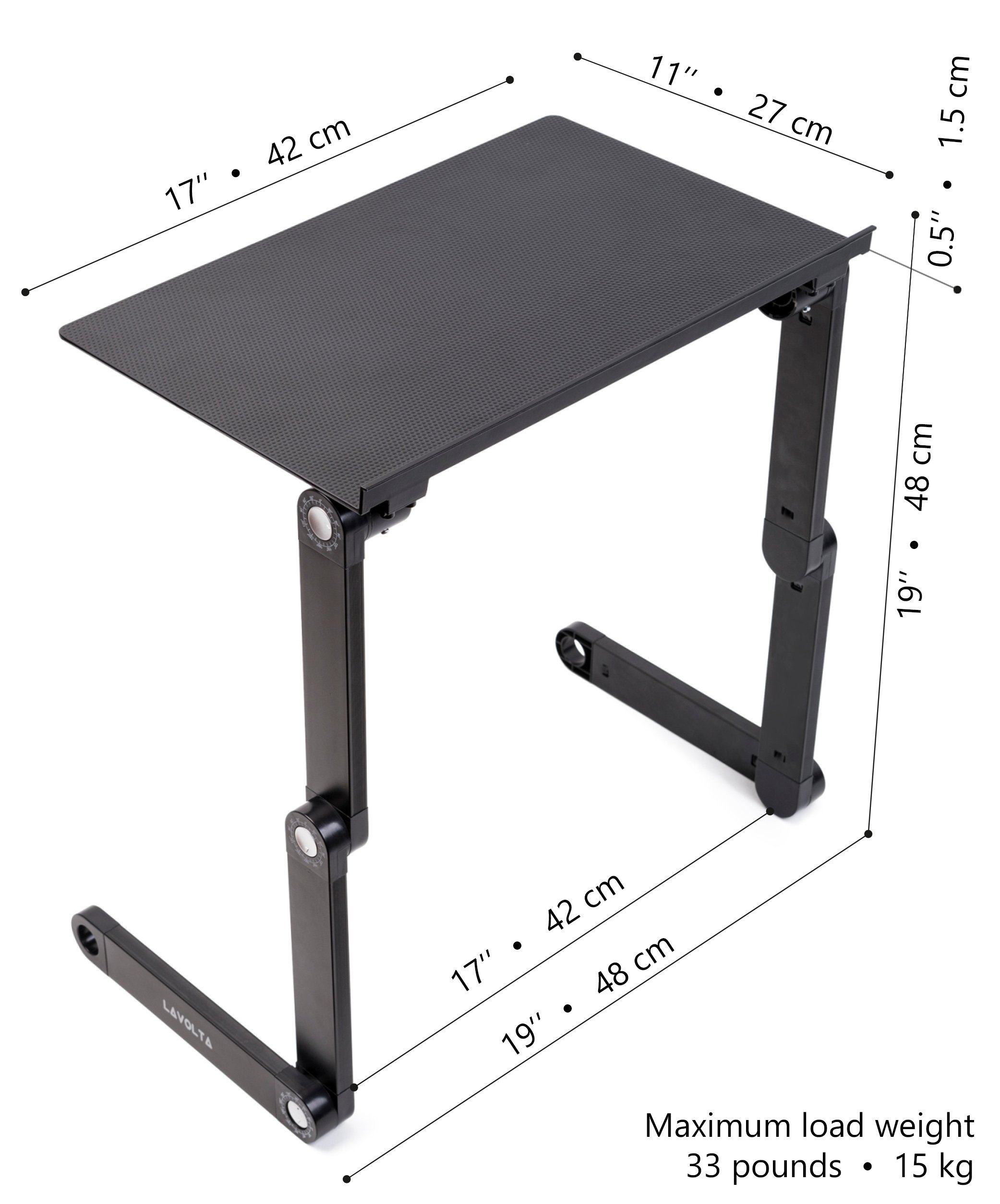 Lavolta Laptop Table Desk Laptop Notebook Stand Adjustable