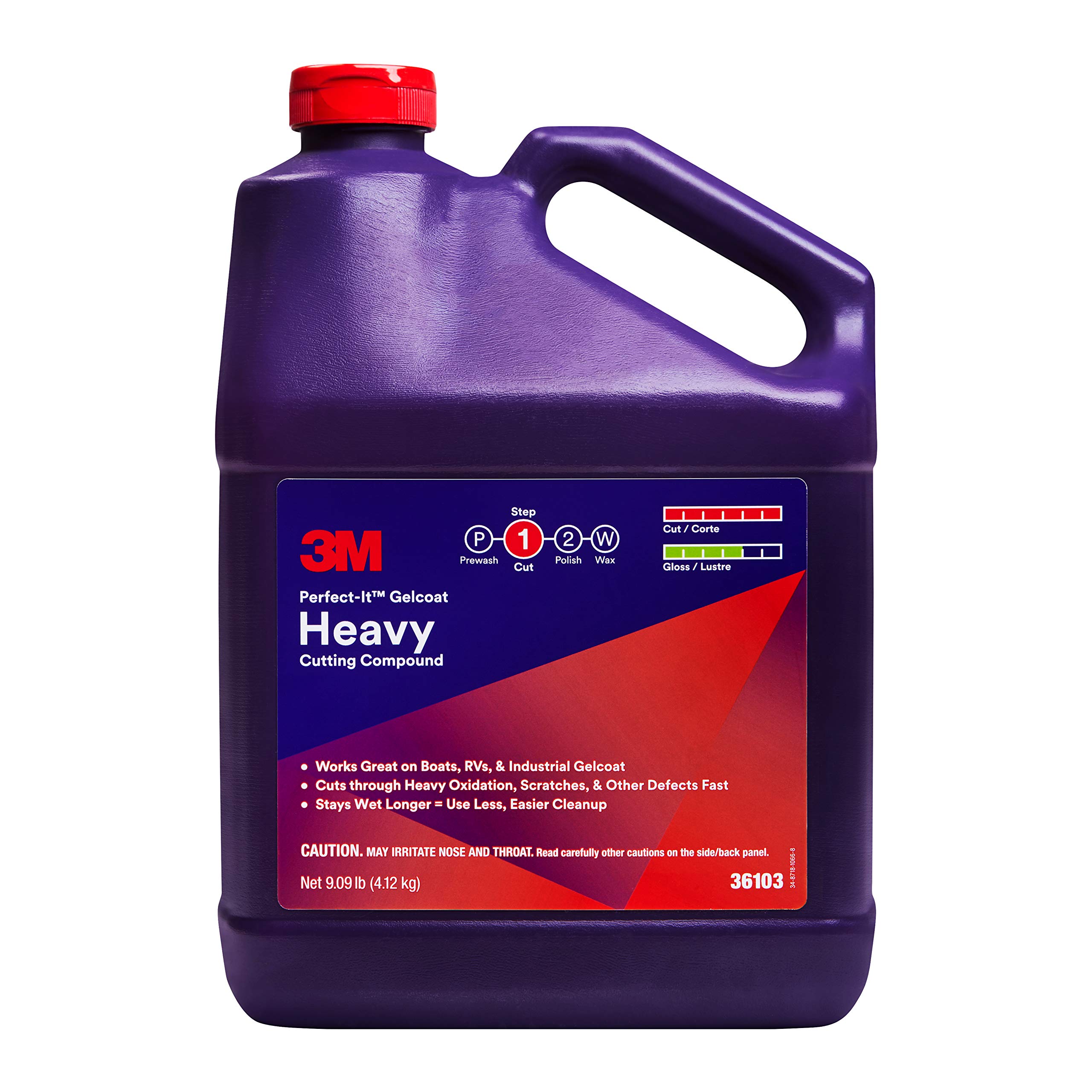 thumbnail image 2 of 3M 36103 Perfect-IT Gelcoat Heavy Cutting Compound - Fiberglass Oxidation Remover 2 of 5