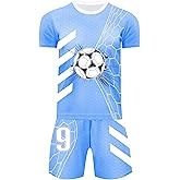 KHIGSJDG Boys Soccer Jerseys Kids Jersey Outfits Youth Football Training Uniform Fans Basketball Sport Short Set