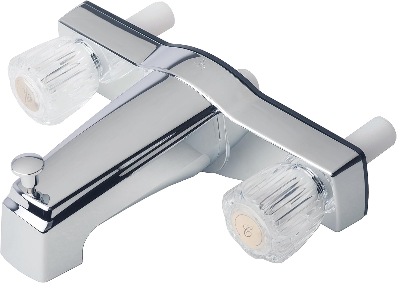 8/" Utopia Chrome Offset Tub and Shower Faucet Mobile Home