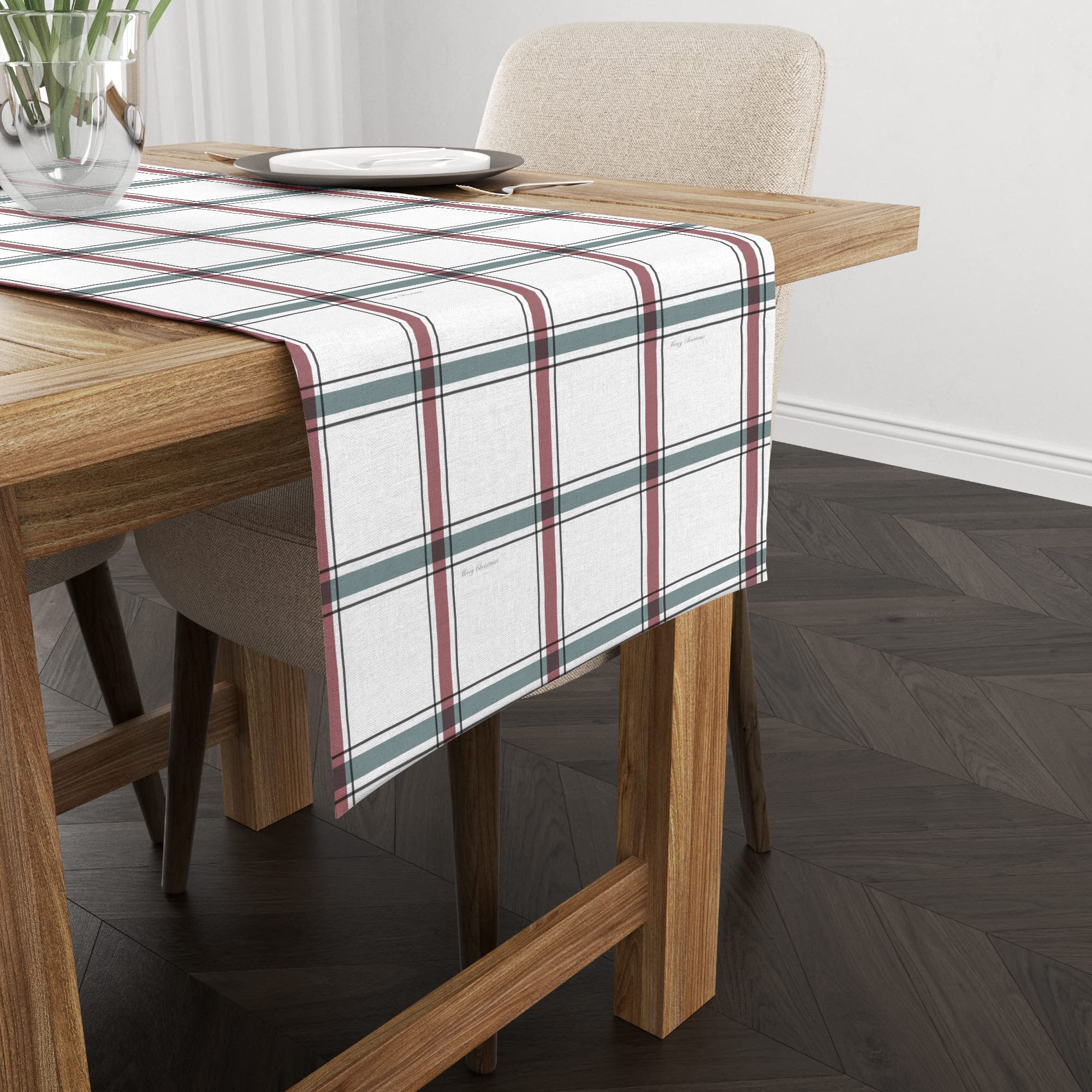BELUM | Christmas Velvet Table Runner, 50 x 145 Table Runner, 100% Polyester, 300 g (Elegant Christmas 4)