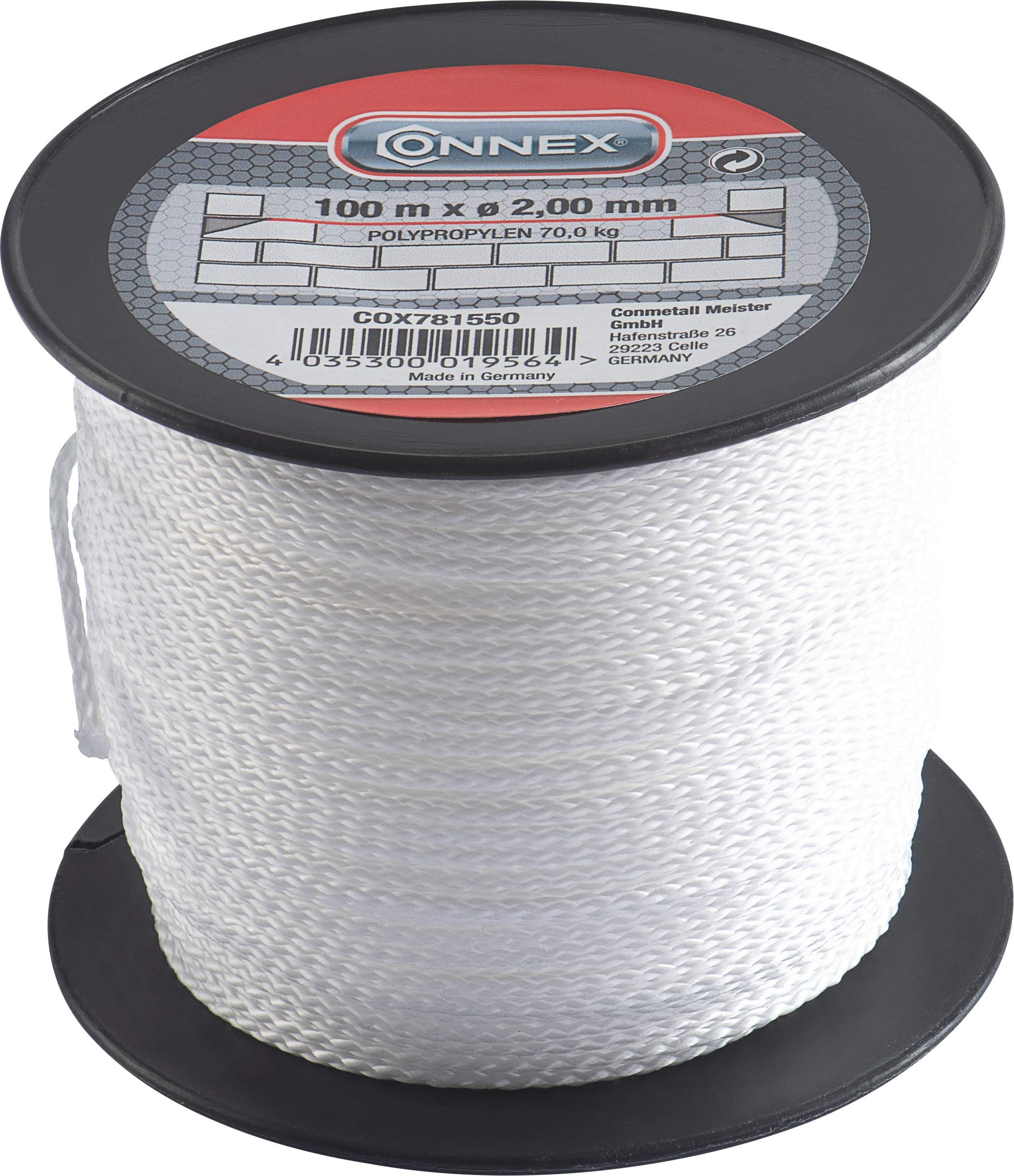 Connex COX781550 Mason's Lacing Cord, White, 100 mm x 2m
