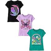 The Children's Place Girls Kindness, Love, Equality Short Sleeve Graphic T-Shirts,multipacks