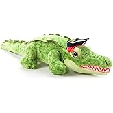 The Petting Zoo Alligator Stuffed Animal Plushie, Gifts for Kids, Pirate Animals, Pirate Alligator Plush Toy 15 inches