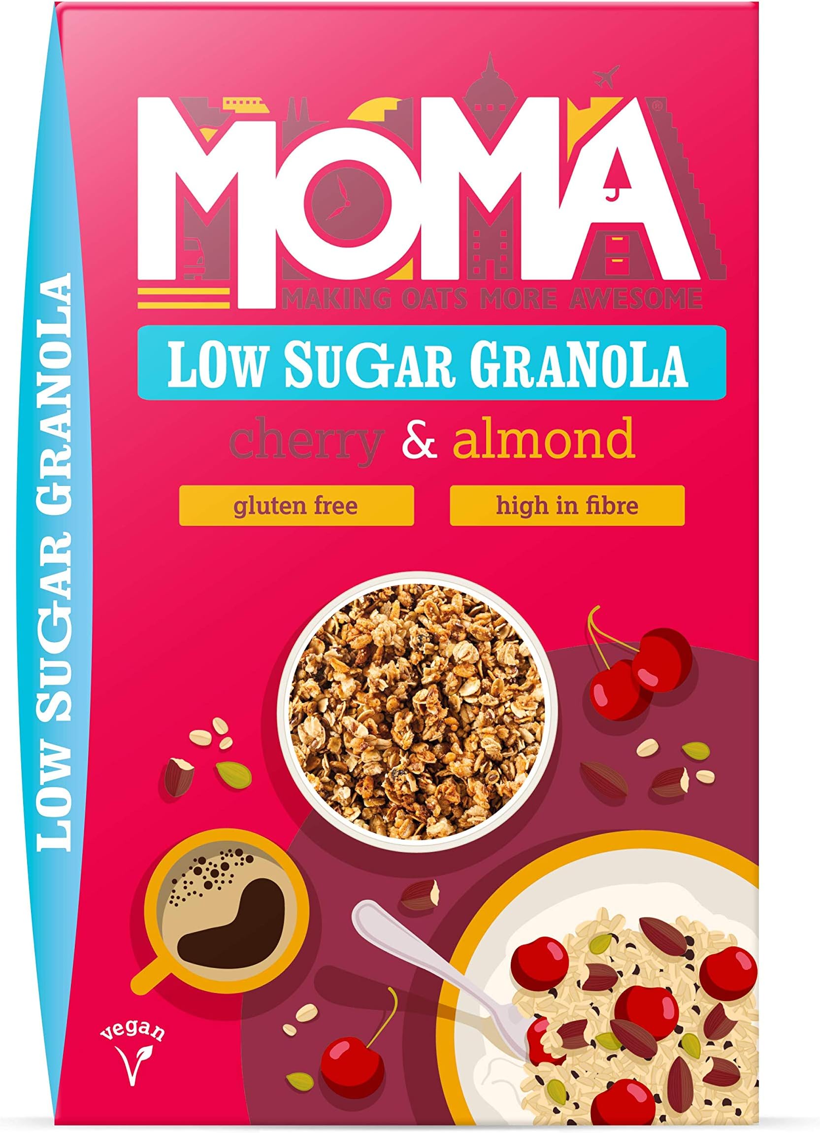 MOMA Low Sugar Granola, 5 x 425g (Cherry & Almond)