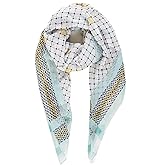 MELIFLUOS DESIGNED IN SPAIN Scarf for Women Lightweight Geometric Fashion For Summer Fall Scarves Shawl Wraps