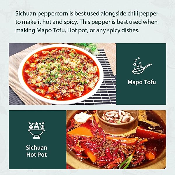 SOEOS SICHUAN PEPPERCORNS, 4 OUNCE(113G), AUTHENTIC SZECHUAN RED PEPPERCORN, NUMBING AND TINGLE EFFECT, LESS SEEDS, STRONG FLAVOR, ESSENTIAL FOR MAPO TOFU, KUNG PAO CHICKEN AND ASINE CUSINE
