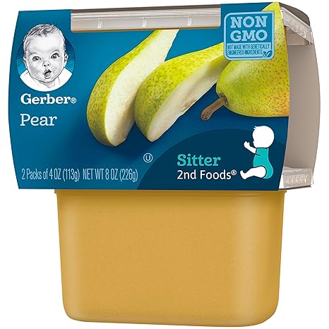 gerber pear baby food