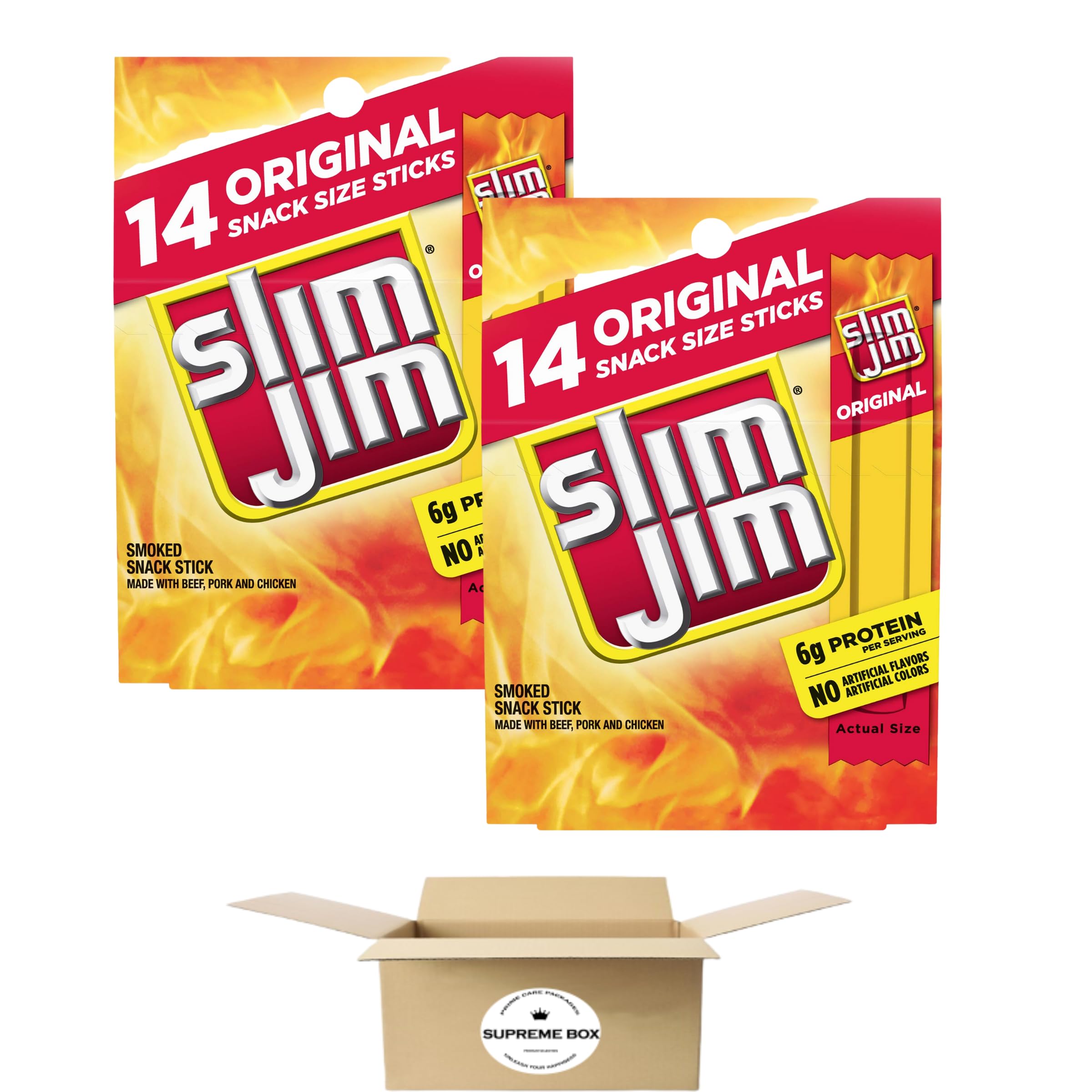 Mua Slim Jim Snack-Sized Smoked Meat Stick, Original Flavor, 14 Count ...