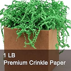 MARSROAM Green Crinkle Paper Filler 1 LB Shredded