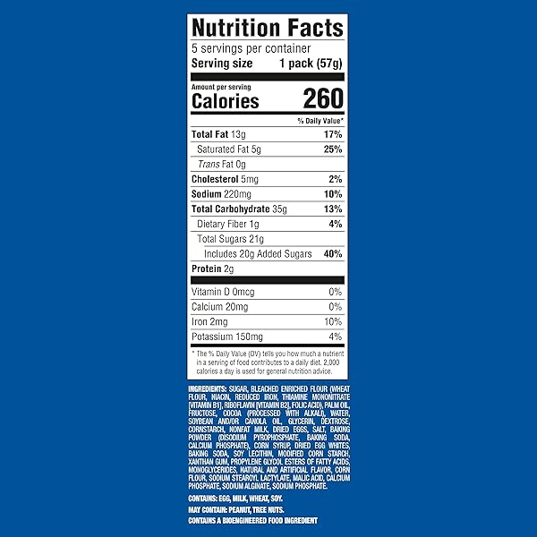 OREO CAKESTERS DOUBLE CHOCOLATE SOFT SNACK CAKES, 5-2.02 OZ SNACK PACKS