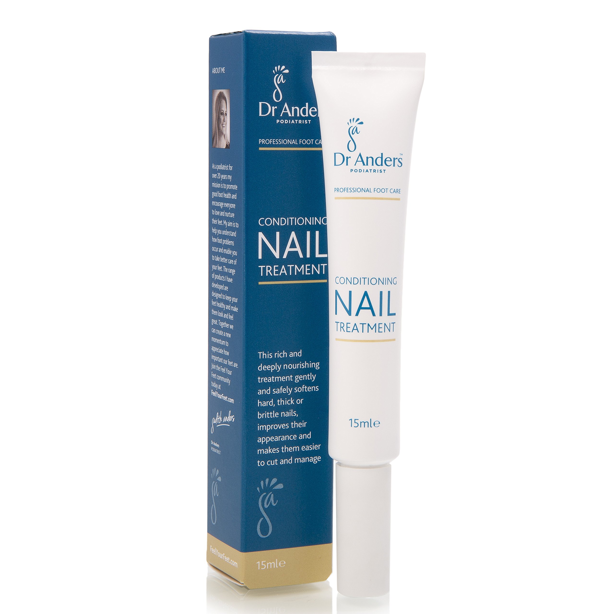 Dr Anders Conditioning Nail Treatment – Softens Thick, Brittle Toenails – Strengthens & Restores Healthy Nails with Advanced Keratin-Softening Action