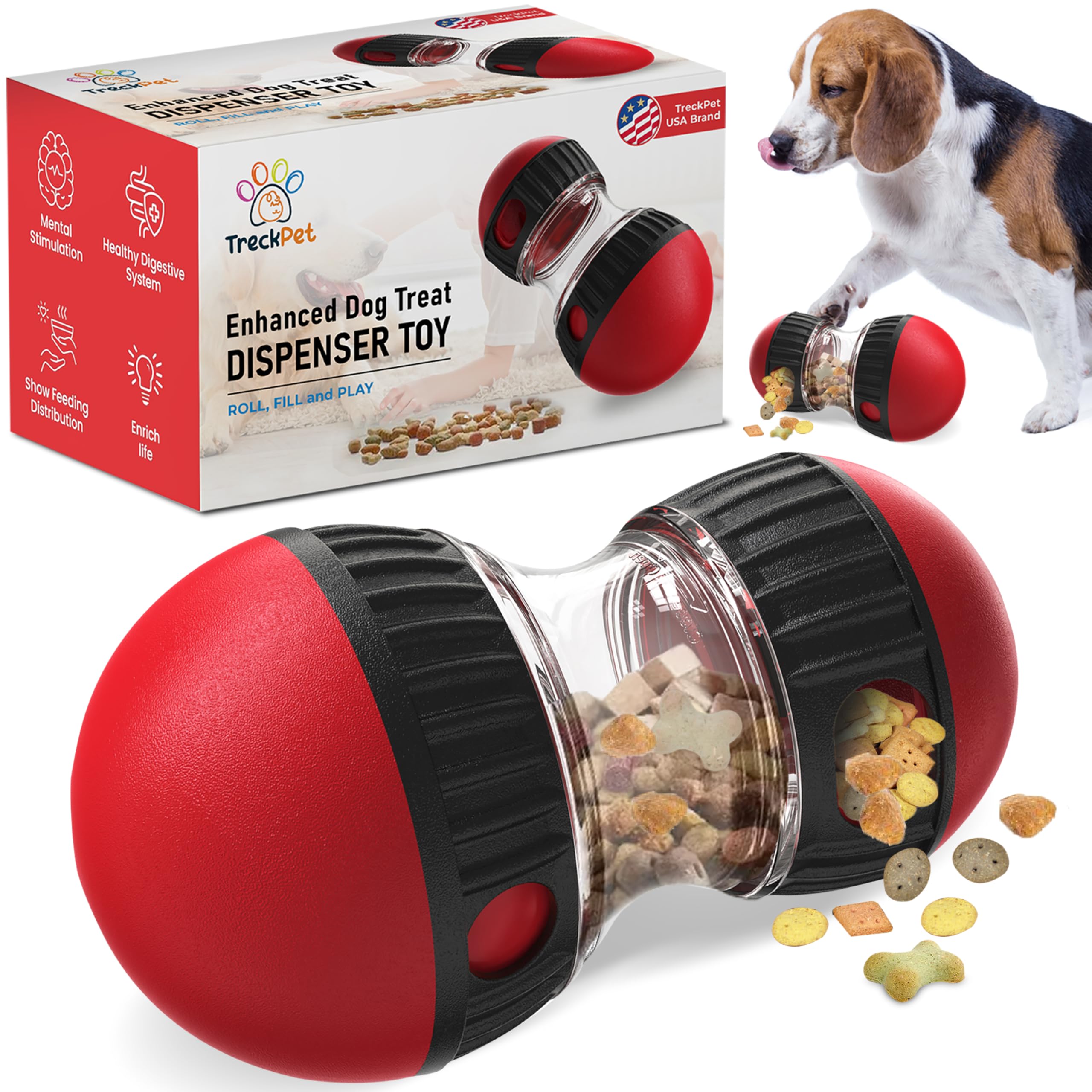 Photo 1 of Treat Dispensing Dog Toys – Dog Puzzles for Smart Dogs – Dog Puzzle Toy for Boredom,Mental Stimulation, Enrichment and Training – Durable and Fun Almost All Breeds