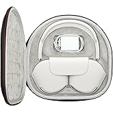 Ginsco All-in-one Hard Travel Case for Apple AirPods Max Wireless Over-Ear Headphones, Compatible with Original Apple Smart Case Charge Cables,Slim Organizer Hard Shell Bag with Sleep Mode (Black)