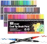 Laconile 72 Colours Dual Tip Brush Pens Brush Markers